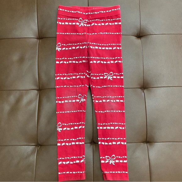Crewcuts Kids Leggings - Star Print, Plaid, and Red w/Bows 7 - Picture 6 of 11